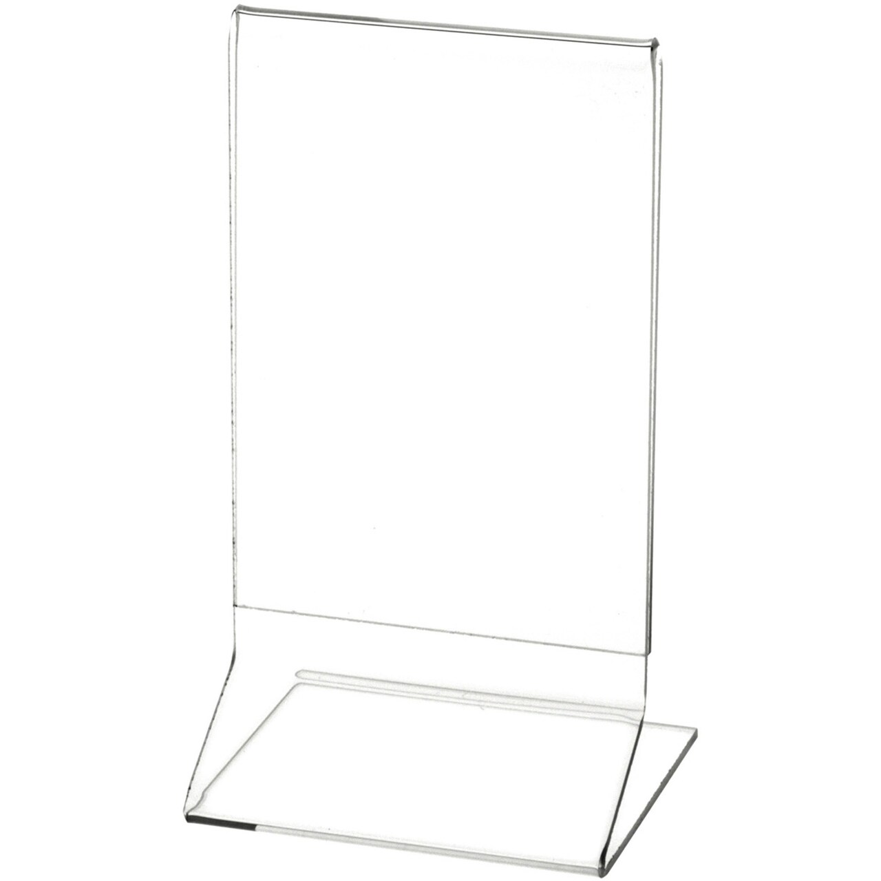 Plymor Clear Acrylic Sign Display / Literature Holder (Side-Load), 3.5" W x 5.5" H